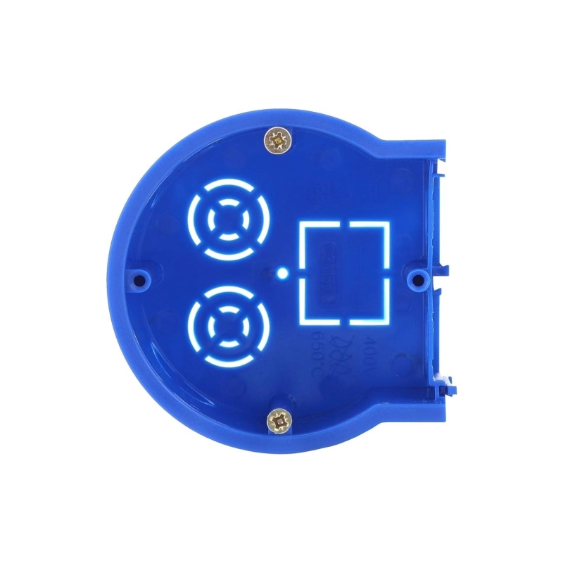 Подрозетник концевой ЭРА UniPost 68*45 д/тверд.стен син IP30