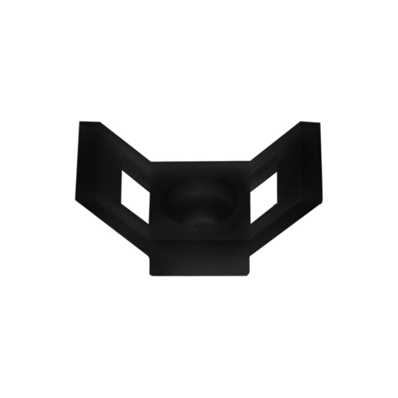 Площадка д/крепления стяжки REXANT 29x15х5 мм, черная (100шт)