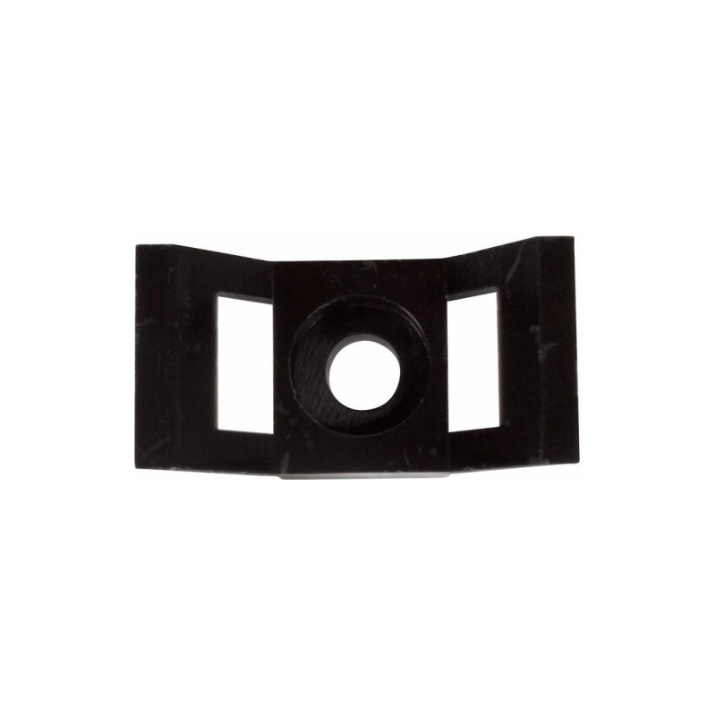 Площадка д/крепления стяжки REXANT 29x15х5 мм, черная (100шт)