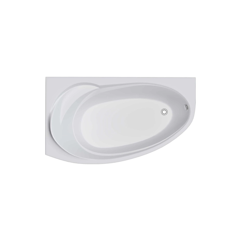 Ванна акрил. JULIANNA 160x95 см, без экрана и каркаса, левая, 01дж1695л
