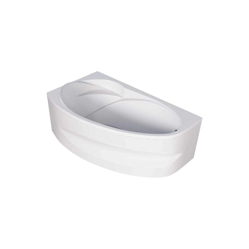 Ванна акрил. JULIANNA 160x95 см, без экрана и каркаса, левая, 01дж1695л