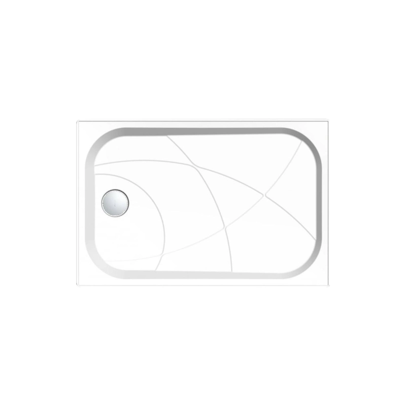 Душевой поддон из ABS пластика Freya NEW 100х80х8 см, прямоугольный, б/сифона, с ножками, У29022