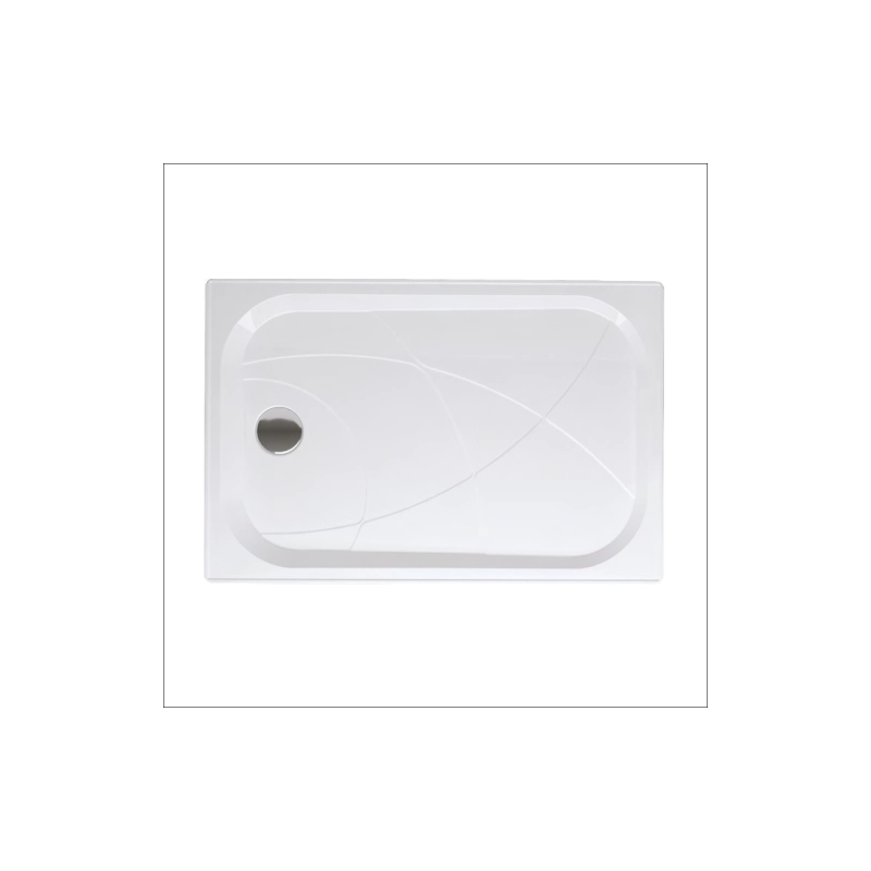 Душевой поддон из ABS пластика Freya NEW 120х80х8 см, прямоугольный, б/сифона, с ножками, У29023