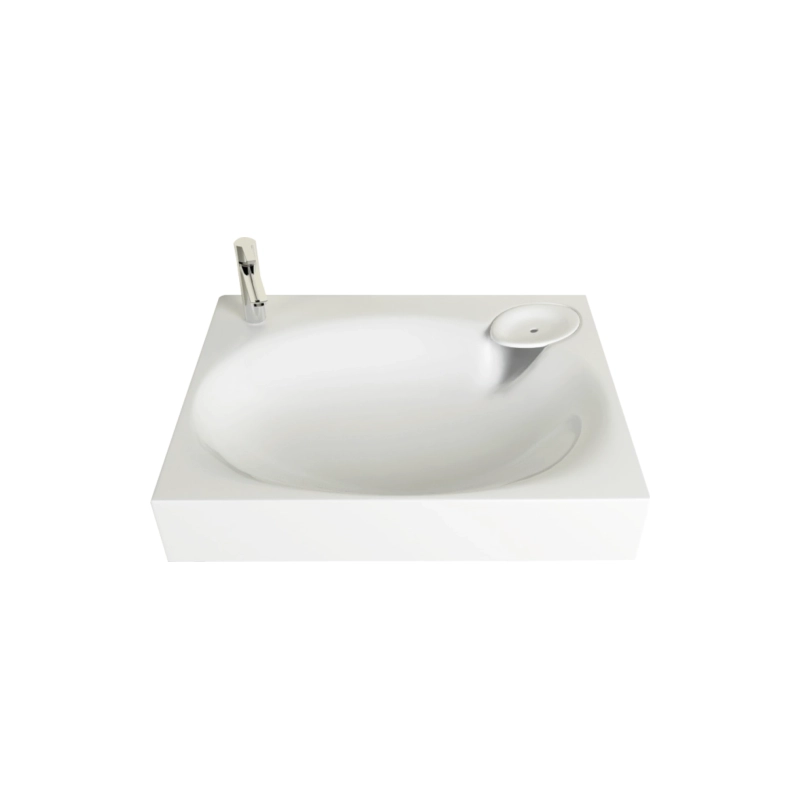 Раковина на стиральную машину Lavanderia 600х500х120, квадратная, белый, У71490