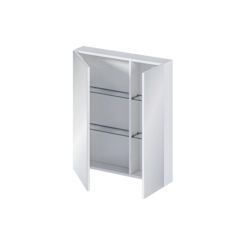 Зеркало-шкаф 70 600х800 (ШВ), 2 двери, белый, У37179