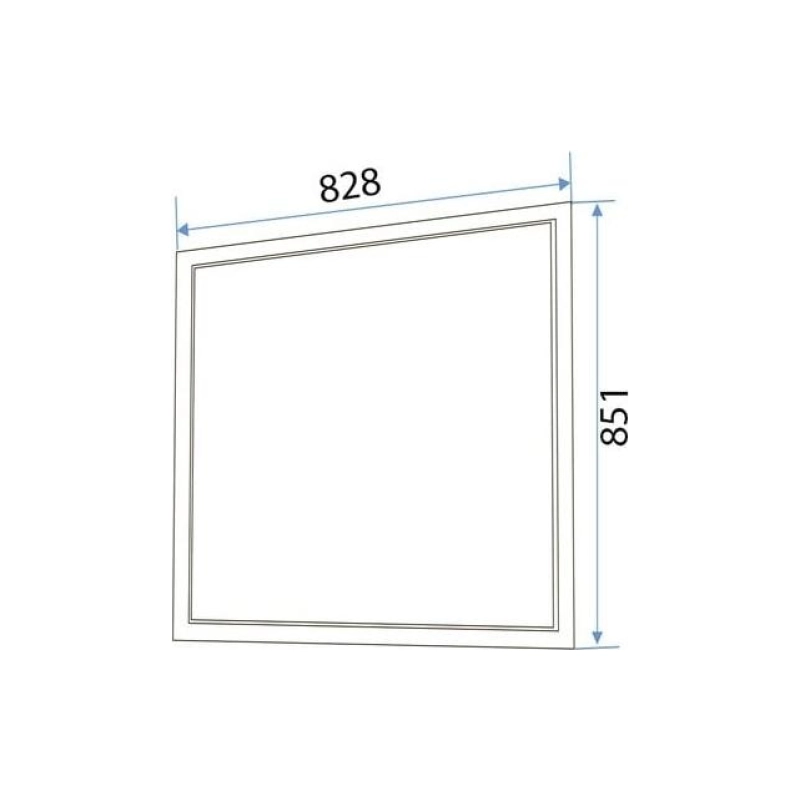 Зеркало Прованс 85 850х880 (ШВ), б/полки, У71973
