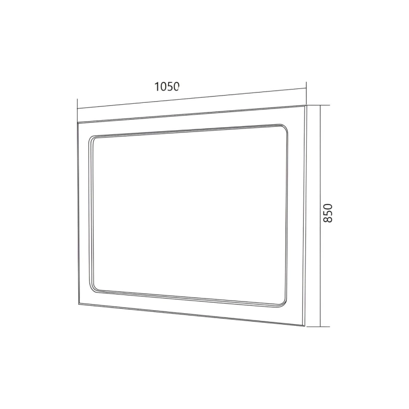 Зеркало Прованс 105 1050х850 (ШВ), б/полки, У71972