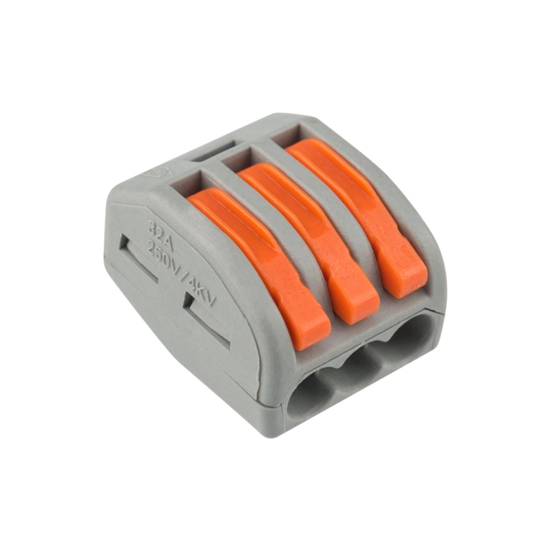 REXANT Клемма универс. 0,08-2,5/4 мм, 3-проводная, прозрачн