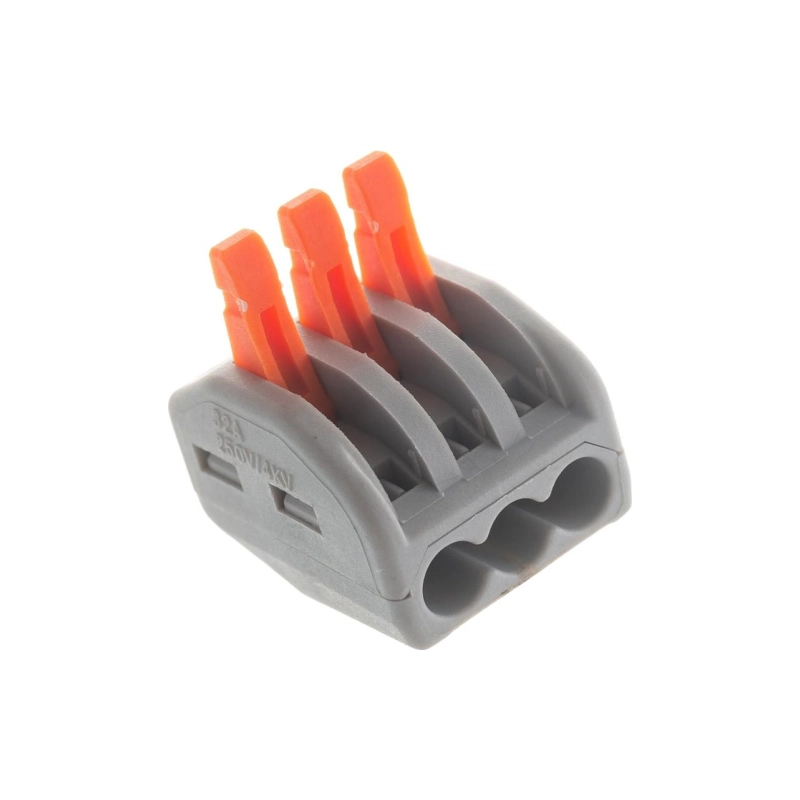 REXANT Клемма универс. 0,08-2,5/4 мм, 3-проводная, прозрачн