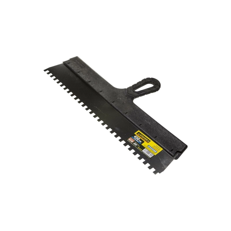 Шпатель нерж зубчатый 450 мм, зуб 8х8мм STAYER PROFlat (1009-45-10)