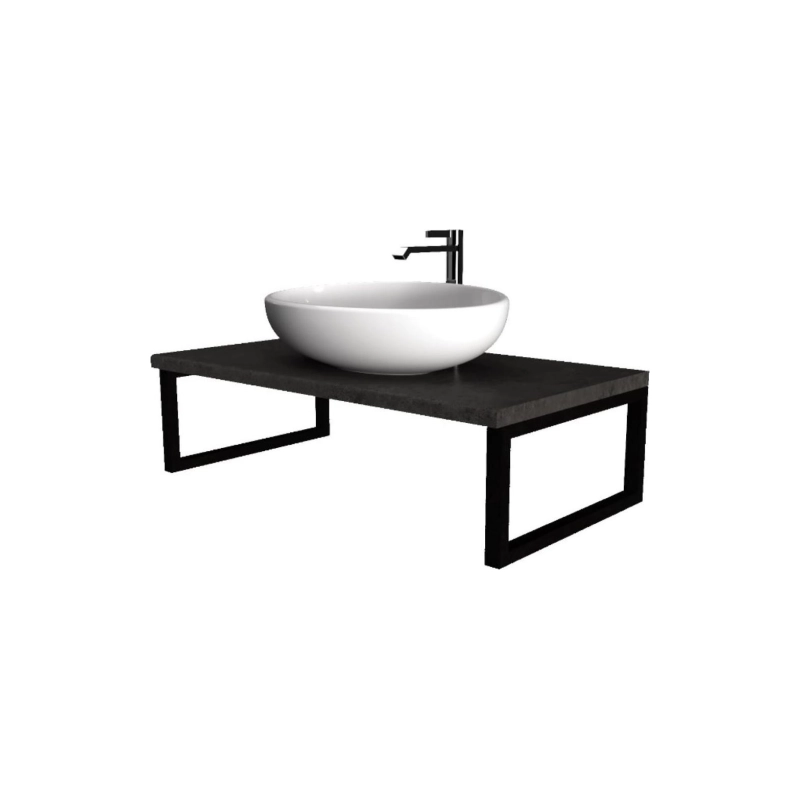 Столешница GRUNGE LOFT 90 90х48х25,5 см, бетон темно-серый, У85837