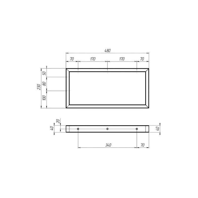 Тумба GRUNGE LOFT 90П 90х48х25,5 см, подвесная, 1 в.я., бетон темно-серый, У85849