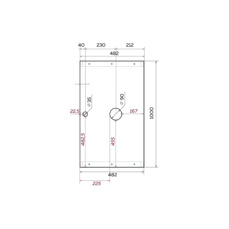 Столешница GRUNGE LOFT 100 100х48х25,5 см, дуб намибия, У85835