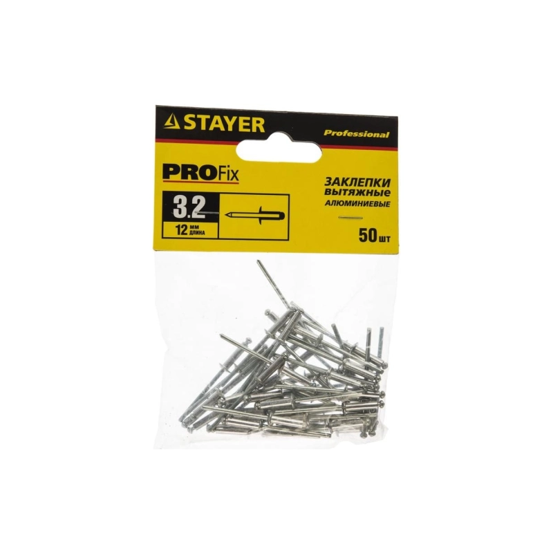 STAYER Заклепка алюм 3,2x12 мм Pro-FIX (50 шт/уп) (3120-32-12)