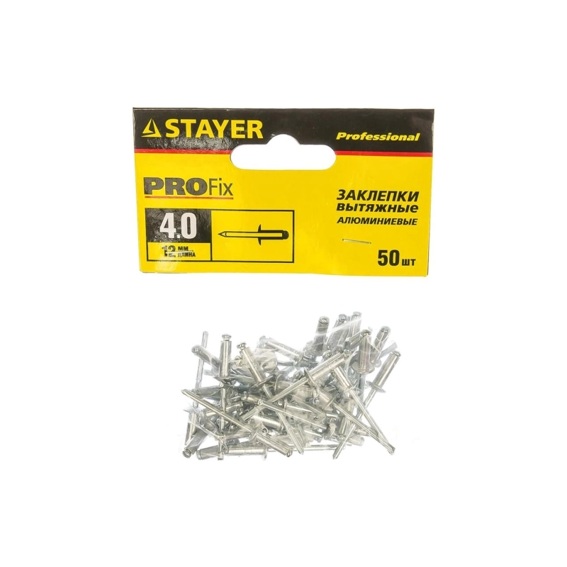 STAYER Заклепка алюм 4,0x12 мм Pro-FIX (50 шт/уп) (3120-40-12)