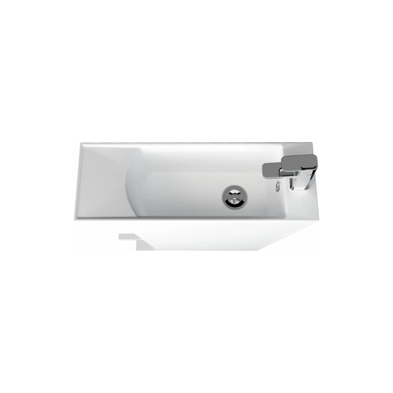 Тумба 70х21х75 см, подвесная, с раковиной Stretto 70П, белый глянец, У94633