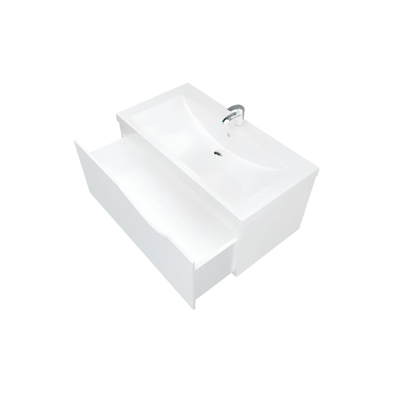 Тумба Этюд 90 90х48х40 см, подвесная, под умывальник Анита 90, белый глянец, У57584