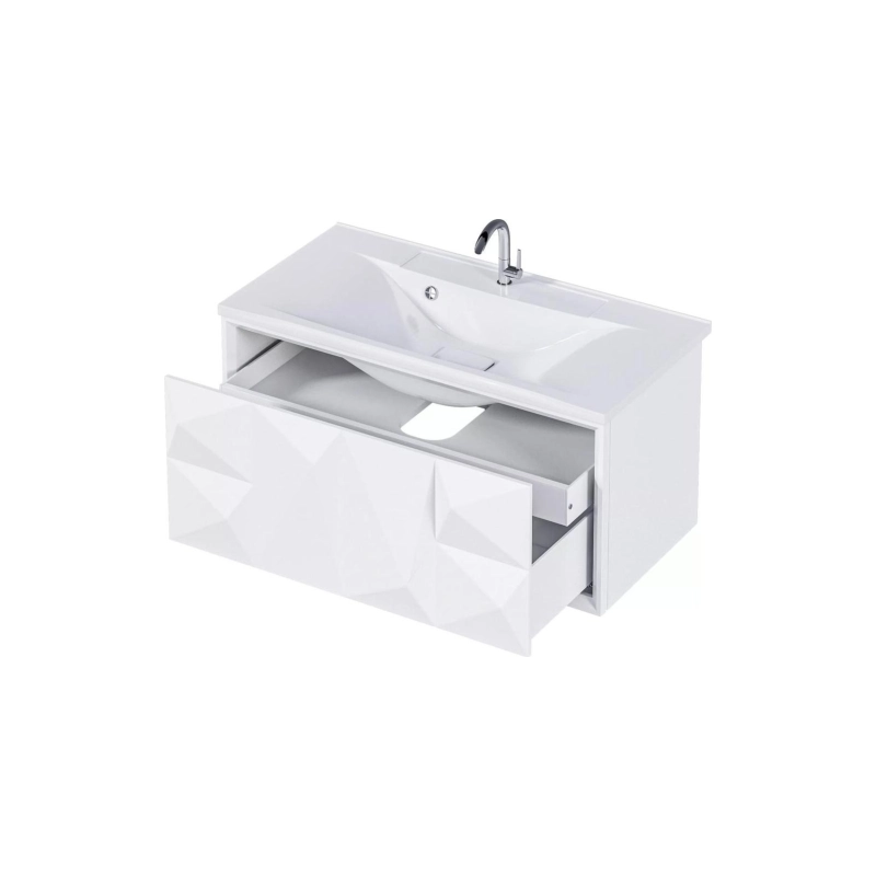 Тумба Romb 90 90х44,5х43 см, подвесная, под раковину Elen-90, белый, У67847