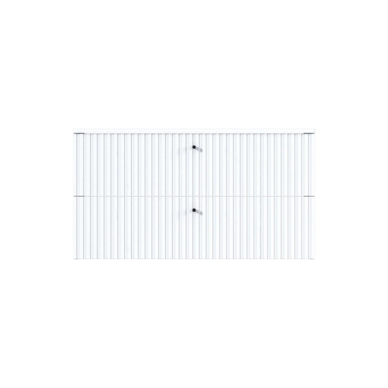 Тумба Desire 90х49х50 см, подвесная, 2в.я., монолит айсберг/эмаль белая, Ц0000026595