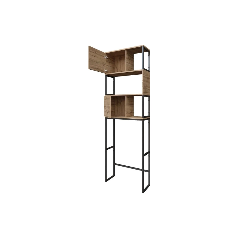 Шкаф напольный Grunge Loft 62х205х25 см, над стир. машиной, дуб вотан, Ц0000005249