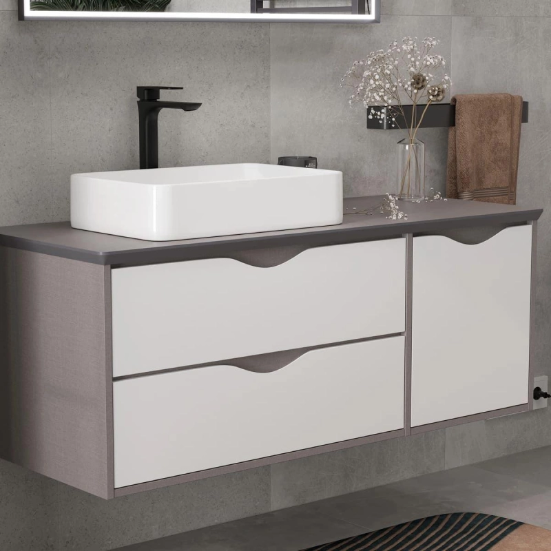 Тумба подвесная Smile 2ящ с столешницей Smile Equil