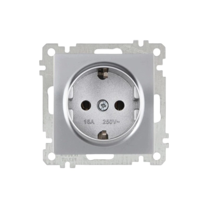 CANDELLA Розетка с/з титан