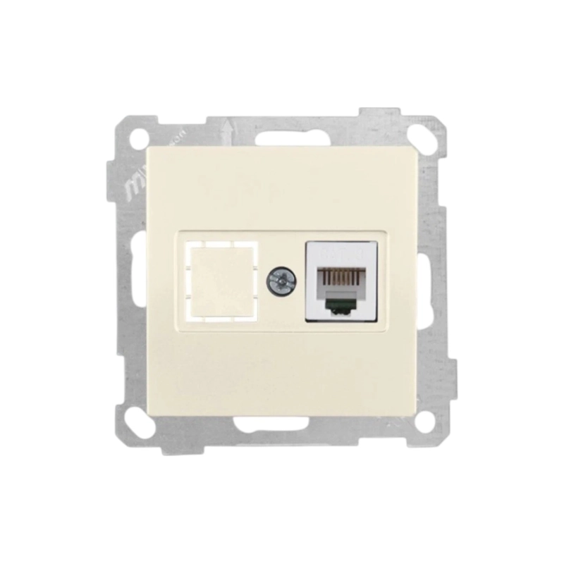 CANDELLA Розетка комп. 1*RJ45(Cat5E) крем