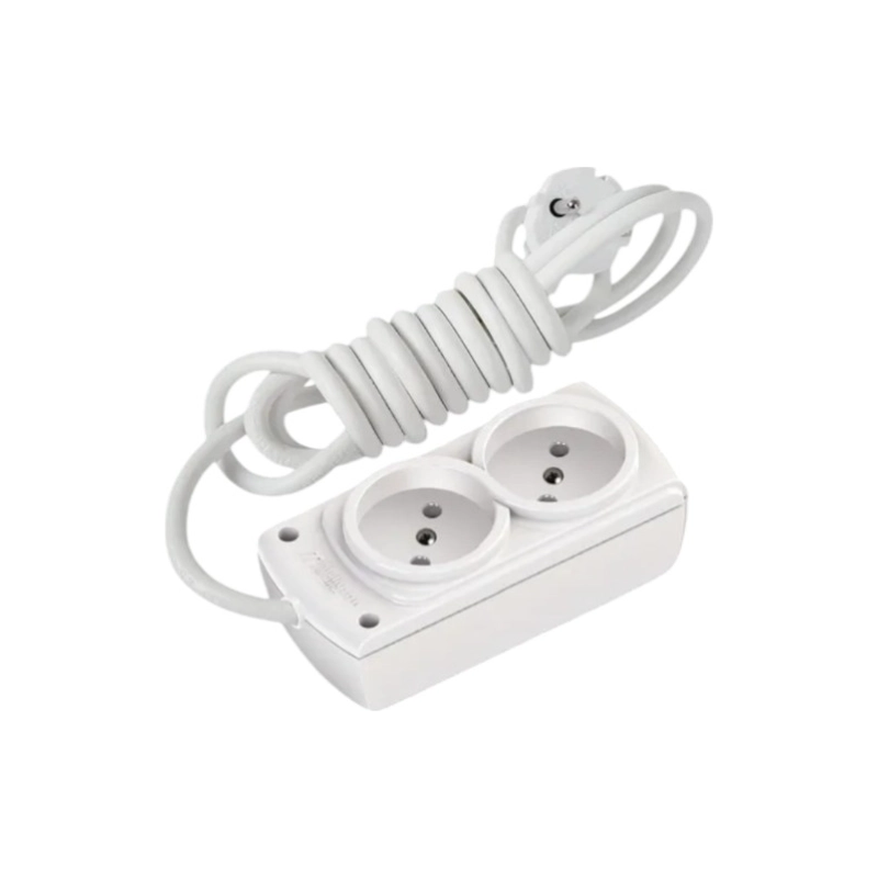 Удлинитель 2 гн. б/з.16А 2м 250В,OLIMPIA