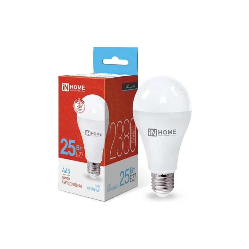 Лампа светодиодн. LED-А65, 25 Вт 230В Е27, 6500К