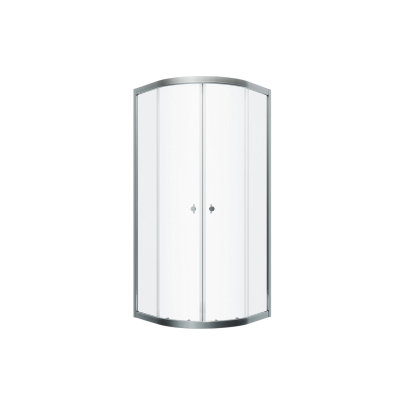 Душевая ширма Альфа 90х90 см, 1/4 круга, б/поддона, хром, Щ0000051621