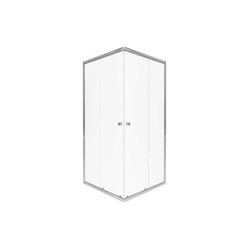 Душевая ширма Вента 90х90 см, квадратная, б/поддона, хром-вельвет, Щ0000067979
