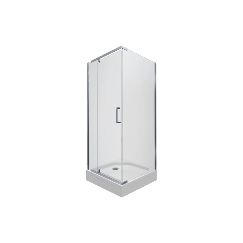 Душевое ограждение Терра 90x90 см, квадратная, поддон, каркас, сифон, хром, Щ0000053611