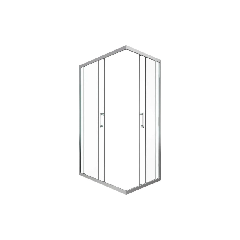 Душевая ширма Фикс 120х80 см, прямоугольная, б/поддона, хром, Щ0000067441