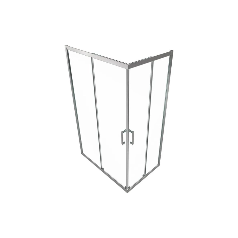 Душевая ширма Фикс 120х80 см, прямоугольная, б/поддона, хром, Щ0000067441