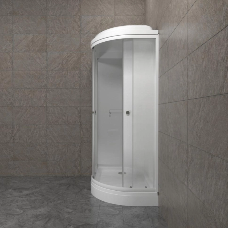 Душевая кабина Коралл-Лайт 120х80х218, левая, поддон 17 см, экран, белый, Щ0000068945