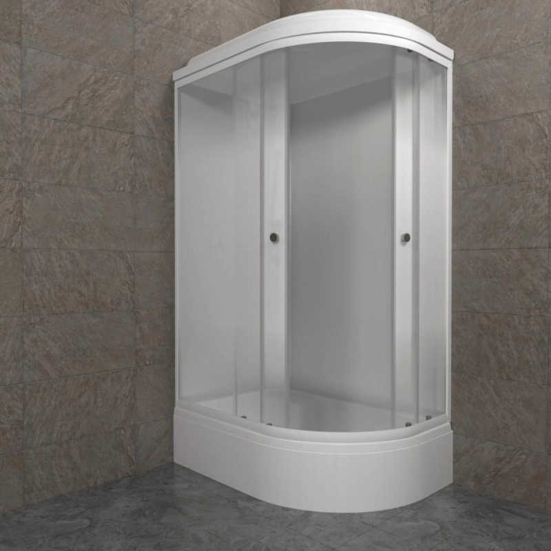 Душевая кабина Коралл-Лайт 120х80х232, левая, поддон 31 см, экран, белый, Щ0000068947