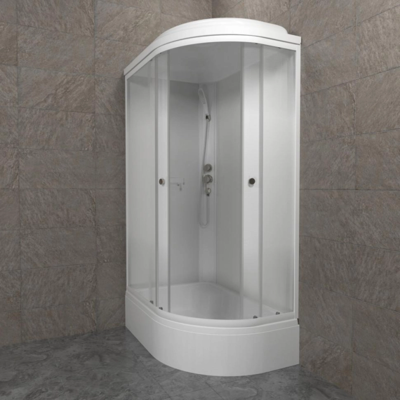 Душевая кабина Коралл-Лайт 120х80х232, левая, поддон 31 см, экран, белый, Щ0000068947