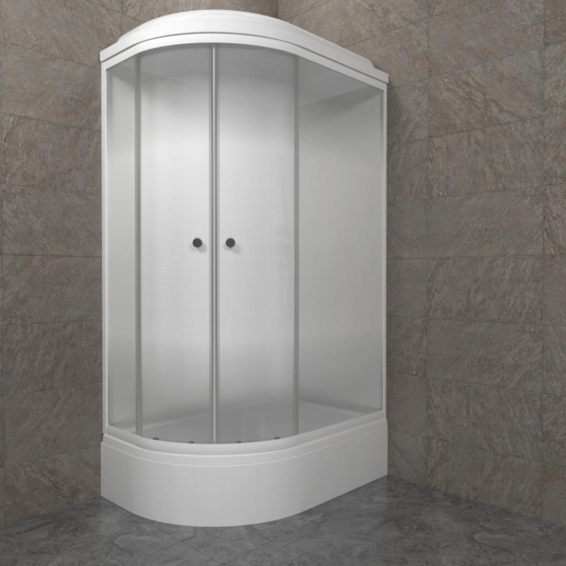 Душевая кабина Коралл-Лайт 120х80х232, правая, поддон 31 см, экран, белый, Щ0000068948