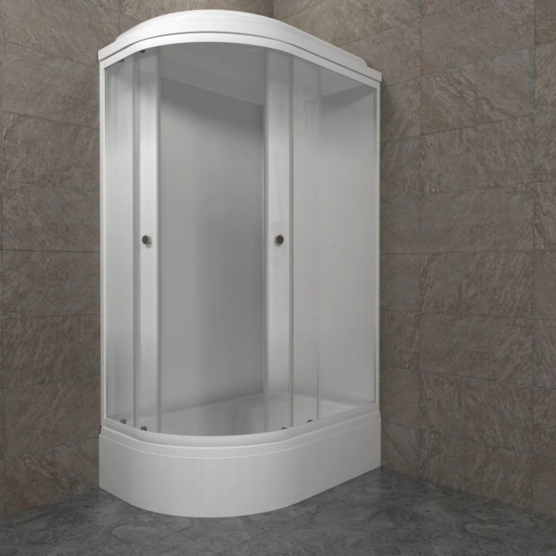 Душевая кабина Коралл-Лайт 120х80х232, правая, поддон 31 см, экран, белый, Щ0000068948