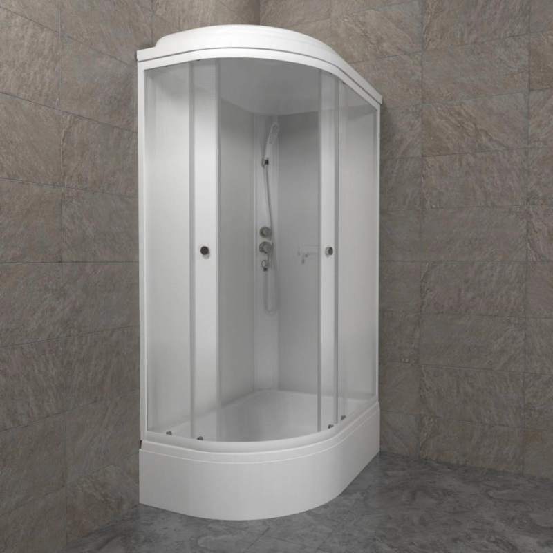 Душевая кабина Коралл-Лайт 120х80х232, правая, поддон 31 см, экран, белый, Щ0000068948