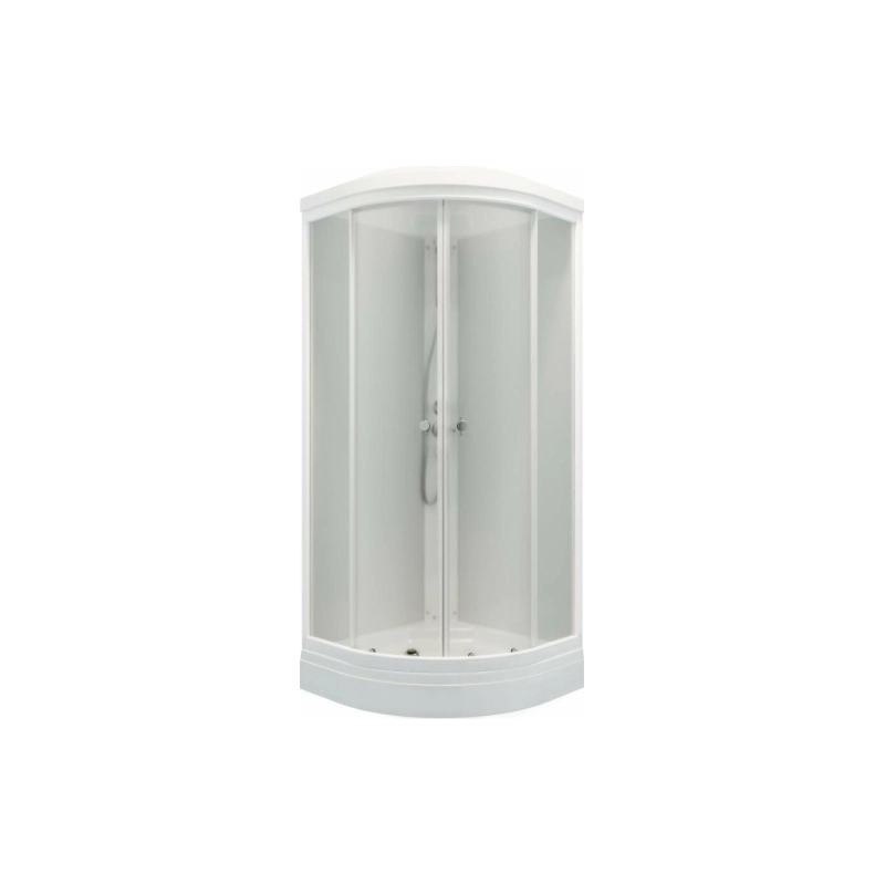 Душевая кабина Ультра 80х80х218 см, 1/4 круга, поддон 17 см, экран, белый, Щ0000061821