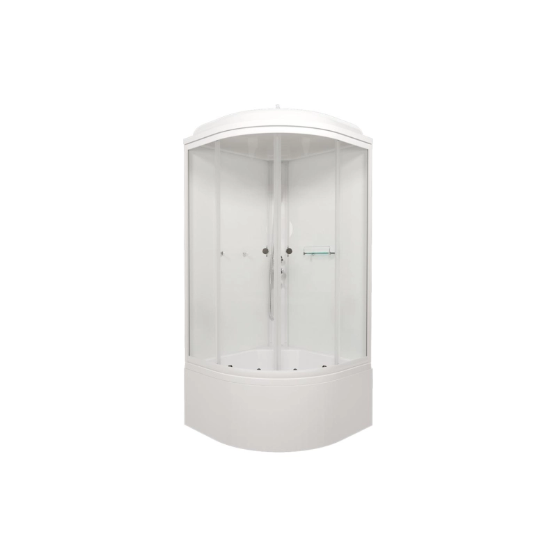 Душевая кабина Ультра 90х90х219 см, 1/4 круга, поддон 45 см, экран, белый, Щ0000061837