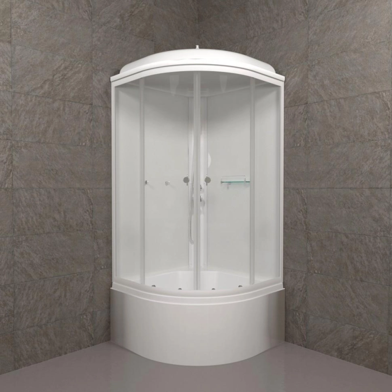 Душевая кабина Ультра 90х90х219 см, 1/4 круга, поддон 45 см, экран, белый, Щ0000061837