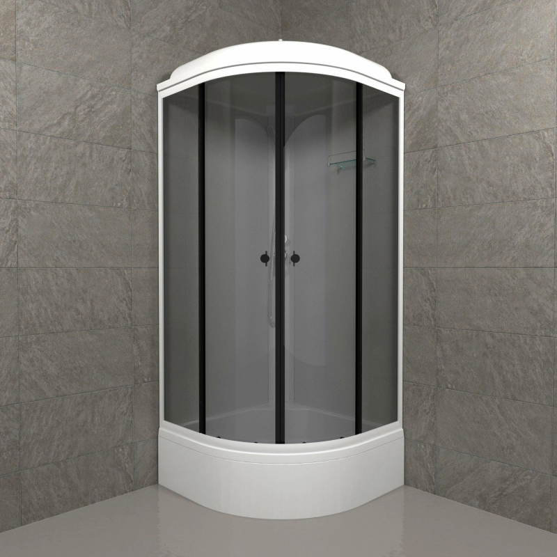 Душевая кабина Грэй 90х90х232 см, 1/4 круга, поддон 31 см, экран, белый, Щ0000066463