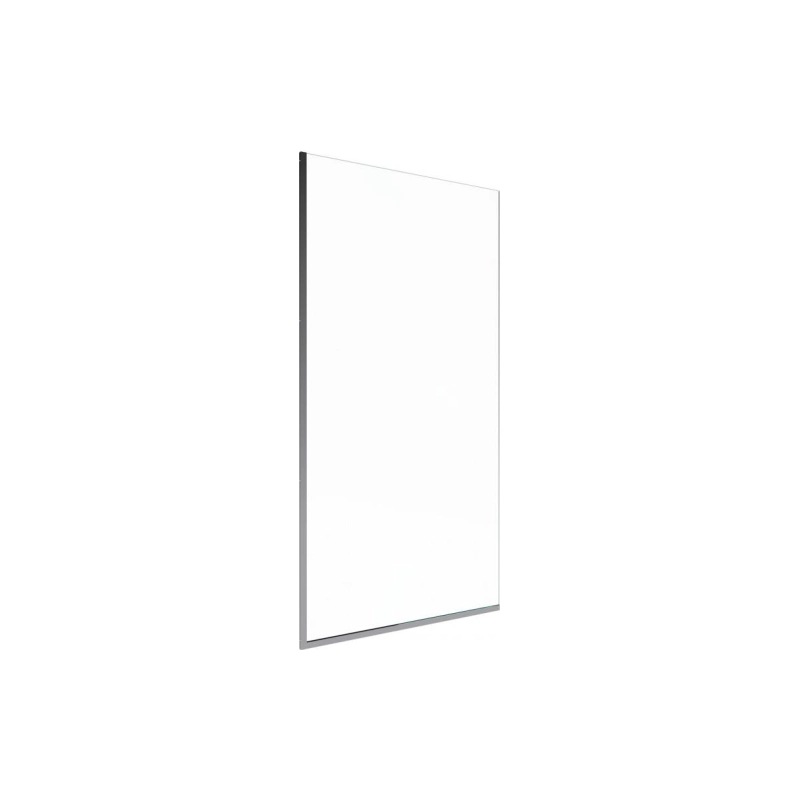 Шторка для ванны Статик 70х140 см, прозрачное стекло, хром, Щ0000067404