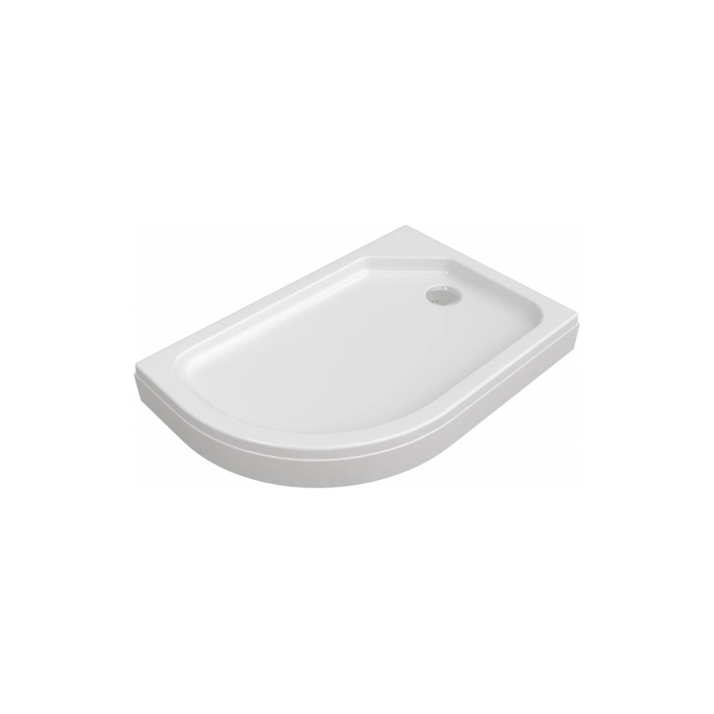 Душевой поддон акрил. ПД17 120х80х17 см, съемный экран, каркас, б/сифона, правый, Щ0000038230