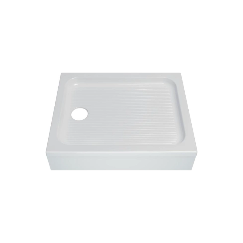 Душевой поддон акрил. ПД25 100х80х17 см, прямоугольный, съемный экран, каркас, б/сифона, Щ0000042951