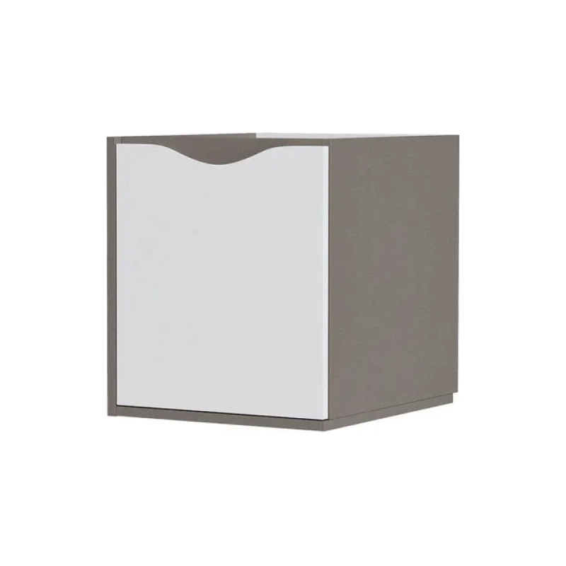 Тумба EQUIL Smile 40 40х45х47 см, подвесная, под столешницу, белый/лён антрацит, 103684