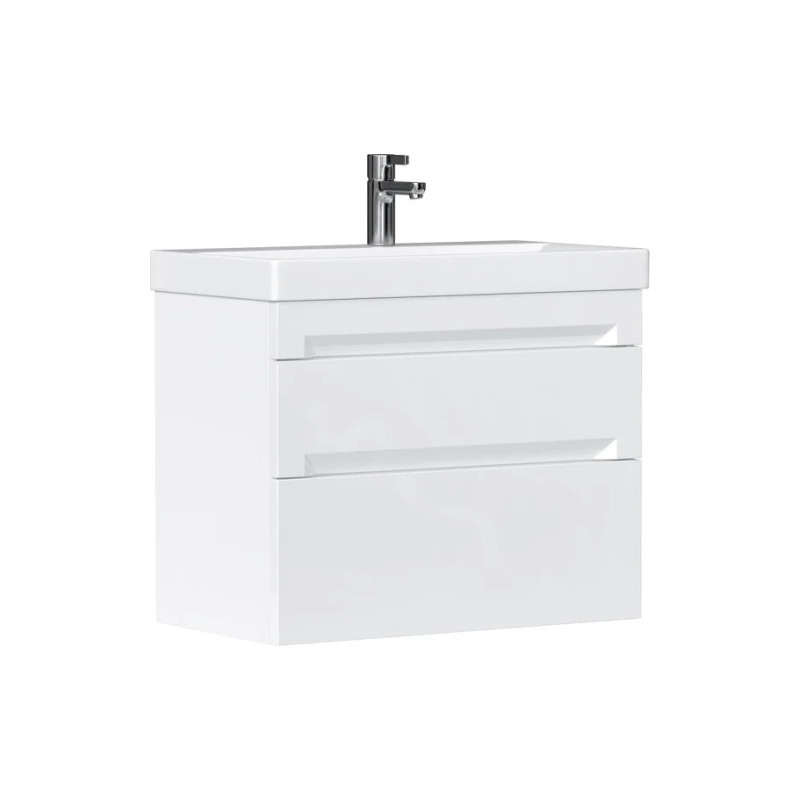 Тумба EQUIL Corner 70 69,4х81х38,6 см, напольная, под умыв. 9696 70, белый глянец, 104955