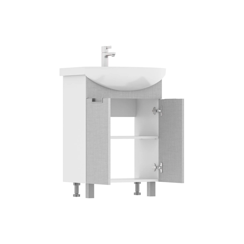 Тумба VOLNA Vario Sf СОФТ 60 56х60,4х32,1 см, подвесная, под умыв. Балтика 60, белый, 101646